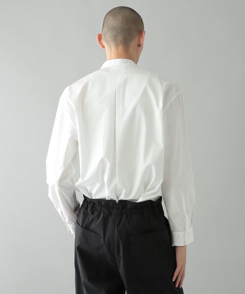 O0u(オーゼロユー)の「ボサムシャツ(トップス・ホワイト01/サックス82・S/M/L)」の16枚目の写真