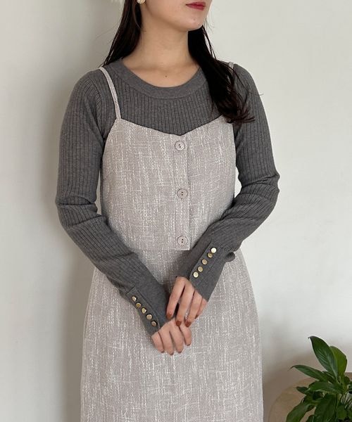 専用2点新品タグ付き mysty woman ツイードビスチェ&スカートセット ツイードビスチェ&スカートセット | [公式]ミスティウーマン