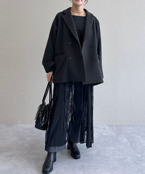 mysty woman(ミスティウーマン)の「センタープレスハイウエストパンツ(その他・レディース・チャコール18/ベージュ52・F)」の8枚目の写真