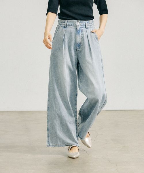GLOBAL WORK（グローバルワーク）の「GOODデニムタックワイド