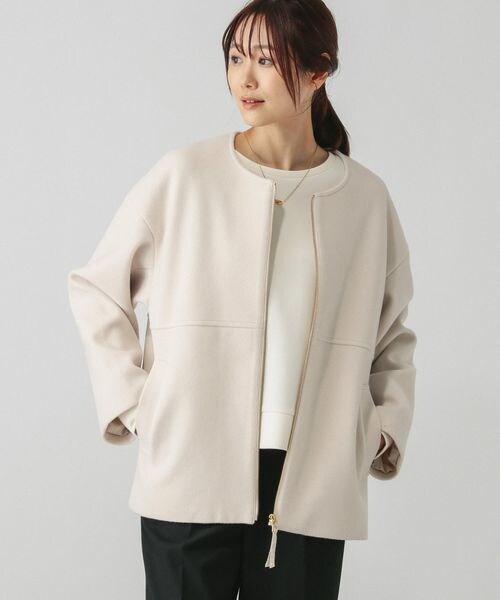 ★まー★【新品未使用】GLOBAL WORK　軽やかストレッチミドルコート GLOBAL WORK（グローバルワーク）の「軽やかストレッチミドルコート