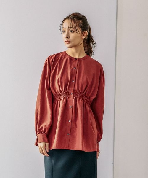 ほんや YU-KIさま 専用 セール】シャーリングシャツ長袖/141724（シャツ