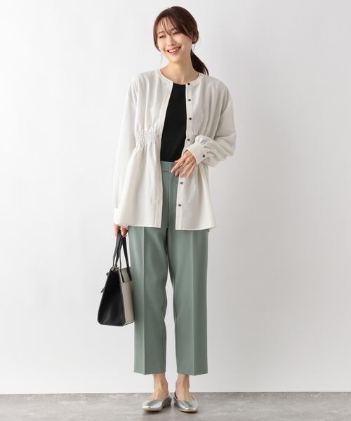 GLOBAL WORK（グローバルワーク）の「シャーリングシャツ長袖/141724