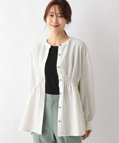 GLOBAL WORK（グローバルワーク）の「シャーリングシャツ長袖/141724