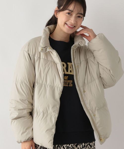 GLOBAL WORK Smile Seed Store（グローバルワーク スマイルシードストア）の「スタンドダウンブルゾン/132129（ジャケット/アウター・アイボリー08/ブラック09・S/M/L/XL）」の10枚目の写真