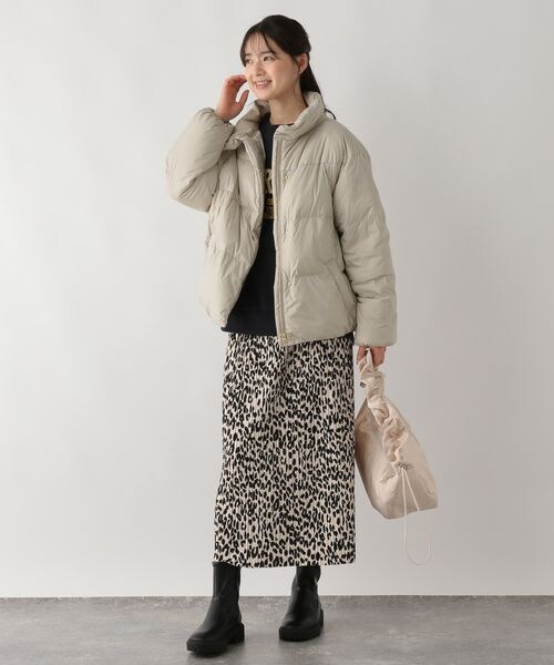 GLOBAL WORK Smile Seed Store（グローバルワーク スマイルシードストア）の「スタンドダウンブルゾン/132129（ジャケット/アウター・アイボリー08/ブラック09・S/M/L/XL）」の9枚目の写真