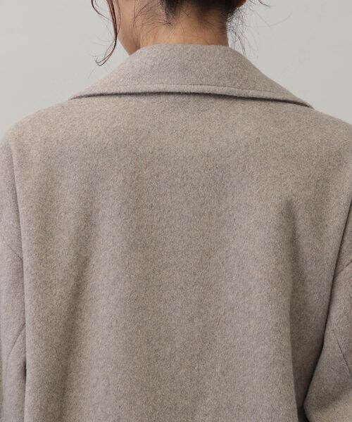 MATEINEE LINEウール2WAYネックジャケット グレージュMサイズ MATINEE LINE/ウール 2WAY ネックジャケット/グレージュ M