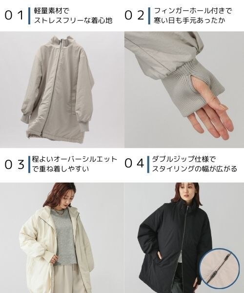 GLOBAL WORK（グローバルワーク）の「洗えるスタンドミドルブルゾン