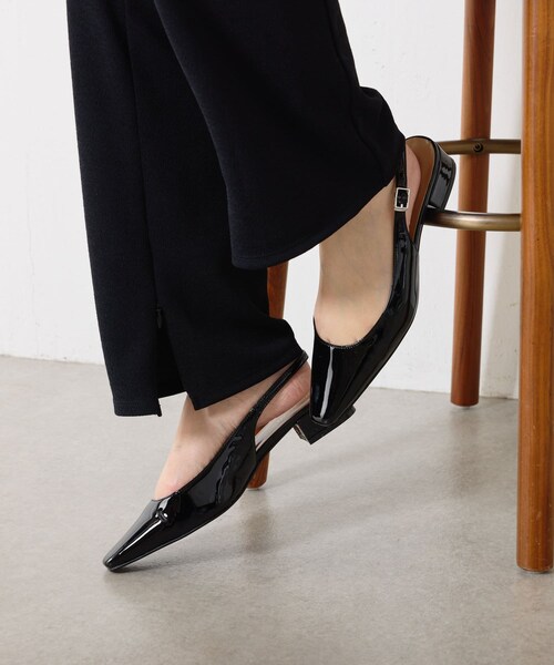 COLLAGE GALLARDAGALANTE（コラージュガリャルダガランテ）の「【PAPILLONNER/パピヨネ】バックスリングパンプス（パンプス・レディース・ベージュ/ブラック/シルバー・37/38/36）」の2枚目の写真