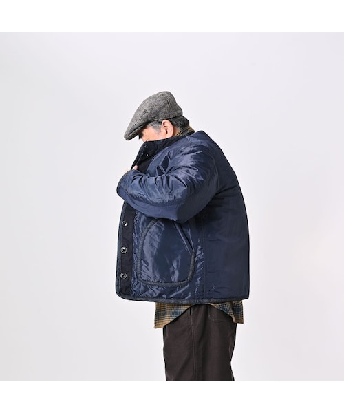 インディゴ908キルト厚ナイロンスタンドブルゾン インディゴ908キルト厚ナイロンスタンドブルゾン 【公式通販】