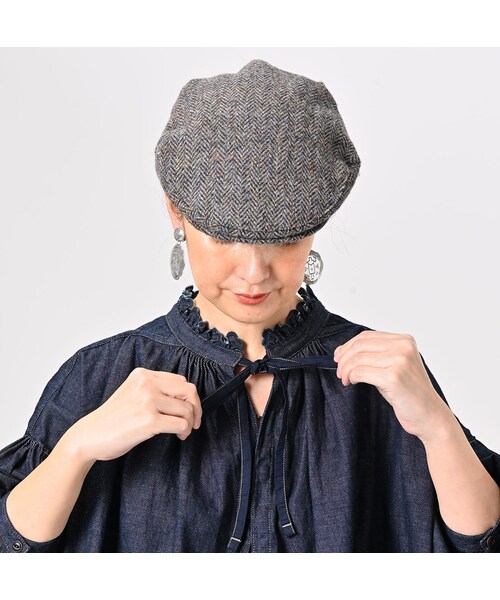 45R 45プチデニムのカットワーク刺繍スモックブラウス(重) インディゴ 45R（フォーティファイブアール）の「45プチデニムのカットワーク刺繍