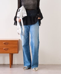 SHENERY | カットオフストレートデニムパンツ(デニムパンツ)