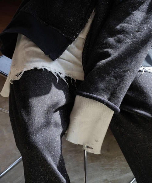 【ANCELLM / アンセルム】別注 DAMAGE SWEATCARDIGAN 7885110257-030_MAIN.jpg?v=