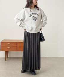 natural couture | 徴起毛TRプリーツスカート(スカート)