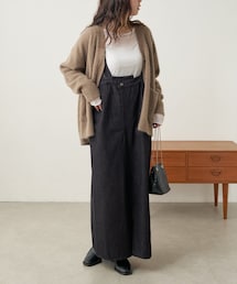natural couture（ナチュラルクチュール）の「デニムジャンパースカート（スカート）」