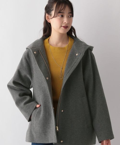 ⭐︎新品未使用タグ付　DRESSTERIOR ペーパリネンショートブルゾン　黒 GLOBAL WORK（グローバルワーク）の「アーバンZIPブルゾン