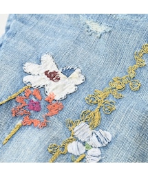 45R 45rpm ライ麦デニム クロスビー5 アネモネ刺繍　未使用 45R 45rpm ライ麦デニム クロスビー5 アネモネ刺繍 未使用