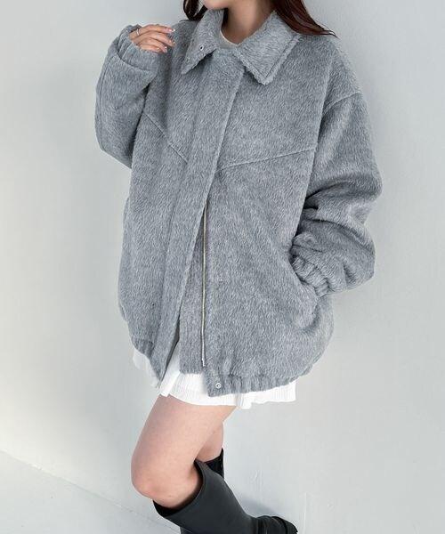 Heather（ヘザー）の「スタンドシャギーミドルブルゾン（）」 - WEAR