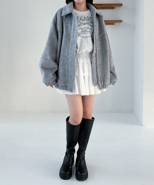 Heather（ヘザー）の「スタンドシャギーミドルブルゾン（）」 - WEAR