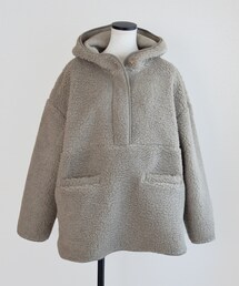 Marient | ボアハーフジップフーディーブルゾン(ブルゾン)