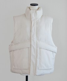 Marient | スタンドパテッドベスト(ダウンベスト)