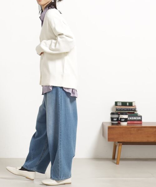 FOUND GOOD（ファウンドグッド）の「コンフォートミドルニットＣＤ/31035034（トップス・ホワイト05/ブラック09/レッド38/ブラウン52/グリーン72/ブルー85・M/L）」の7枚目の写真