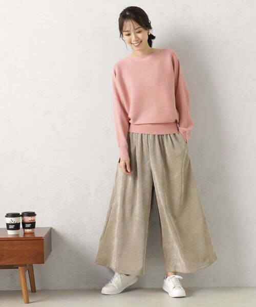 FOUND GOOD（ファウンドグッド）の「ＥＡＳＹコーデュロイスカーチョ/31045061（パンツ・ホワイト08/ブラック09/ブラウン52/ブルー82・S/M/L）」の13枚目の写真