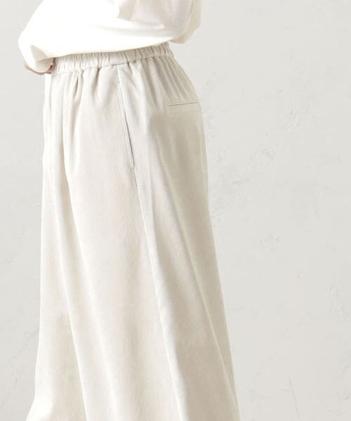 FOUND GOOD（ファウンドグッド）の「ＥＡＳＹコーデュロイスカーチョ/31045061（パンツ・ホワイト08/ブラック09/ブラウン52/ブルー82・S/M/L）」の19枚目の写真