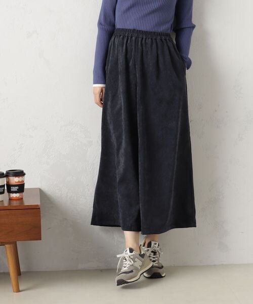 FOUND GOOD（ファウンドグッド）の「ＥＡＳＹコーデュロイスカーチョ/31045061（パンツ・ホワイト08/ブラック09/ブラウン52/ブルー82・S/M/L）」の5枚目の写真