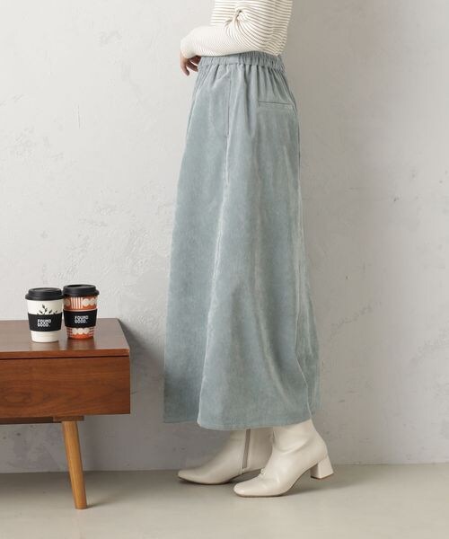 FOUND GOOD（ファウンドグッド）の「ＥＡＳＹコーデュロイスカーチョ/31045061（パンツ・ホワイト08/ブラック09/ブラウン52/ブルー82・S/M/L）」の22枚目の写真