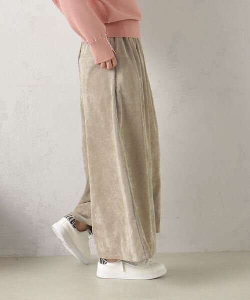 FOUND GOOD（ファウンドグッド）の「ＥＡＳＹコーデュロイスカーチョ/31045061（パンツ・ホワイト08/ブラック09/ブラウン52/ブルー82・S/M/L）」の15枚目の写真