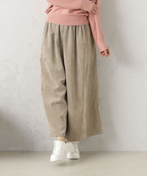 FOUND GOOD（ファウンドグッド）の「ＥＡＳＹコーデュロイスカーチョ/31045061（パンツ・ホワイト08/ブラック09/ブラウン52/ブルー82・S/M/L）」の14枚目の写真