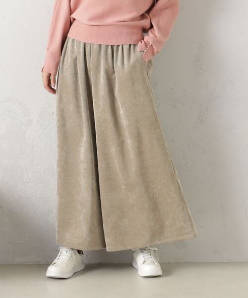 FOUND GOOD（ファウンドグッド）の「ＥＡＳＹコーデュロイスカーチョ/31045061（パンツ・ホワイト08/ブラック09/ブラウン52/ブルー82・S/M/L）」の3枚目の写真