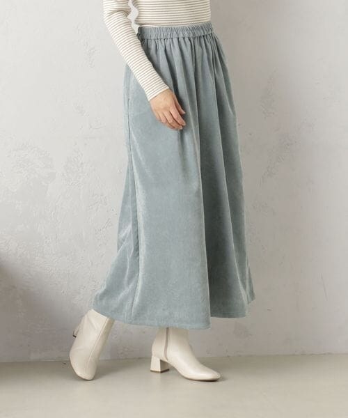 FOUND GOOD（ファウンドグッド）の「ＥＡＳＹコーデュロイスカーチョ/31045061（パンツ・ホワイト08/ブラック09/ブラウン52/ブルー82・S/M/L）」の4枚目の写真