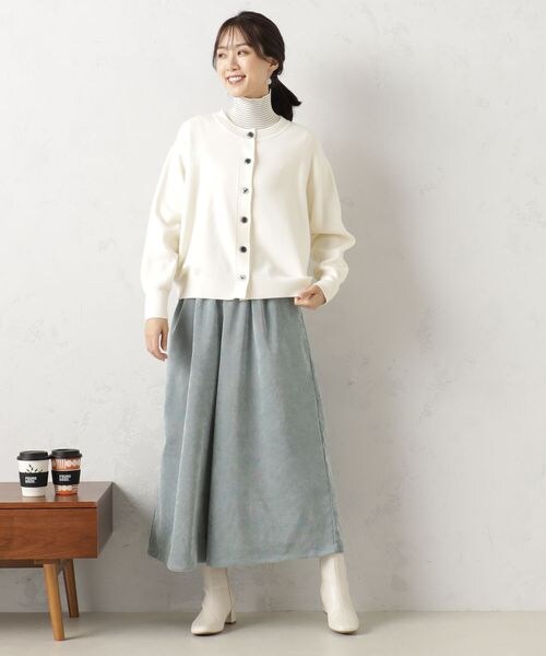 FOUND GOOD（ファウンドグッド）の「ＥＡＳＹコーデュロイスカーチョ/31045061（パンツ・ホワイト08/ブラック09/ブラウン52/ブルー82・S/M/L）」の21枚目の写真