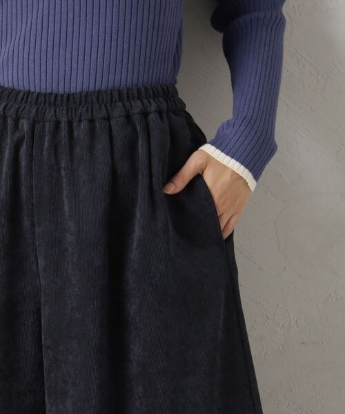 FOUND GOOD（ファウンドグッド）の「ＥＡＳＹコーデュロイスカーチョ/31045061（パンツ・ホワイト08/ブラック09/ブラウン52/ブルー82・S/M/L）」の11枚目の写真