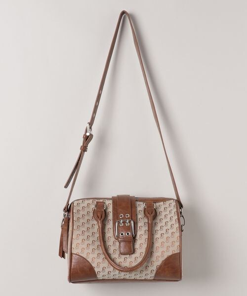 新品タグ付き　JEANASISジャガードモノグラムボストン 新品タグ付き JEANASISジャガードモノグラムボストン 新品タグ