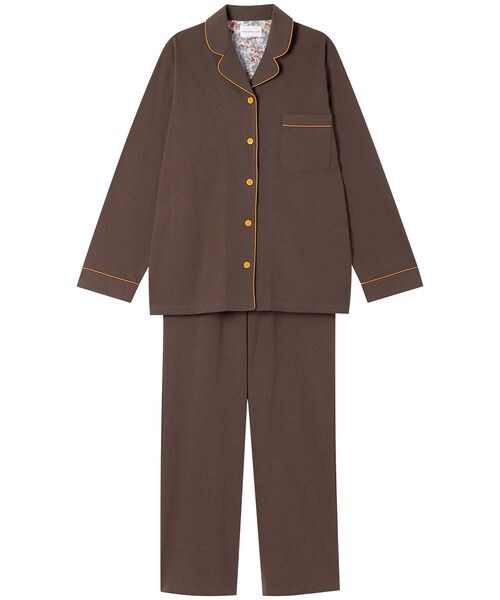 une nana cool(ウンナナクール)の「ハイゲージ天竺パジャマ /LP6411(その他・IV_アイボリー/CR_クリーム/BL_ブラック/GY_グレー/LG_チャコールグレー/PI_ピンク/RP_ロマンピンク/SP_シェルピンク/EN_エンジ/CB_シェルベージュ/BE_ベージュ/BS_サンドベージュ/DR_シナモンブラウン/BR_ブラウン/OB_ダークブラウン/OC_カカオ/YE_イエロー/KA_カラシ/GR_グリーン/OV_オリーブ/SX_サックス/GB_グレイッシュブルー/BU_ブルー/KO_ネイビー/VI_ヴァイオレット・M/L)」の19枚目の写真