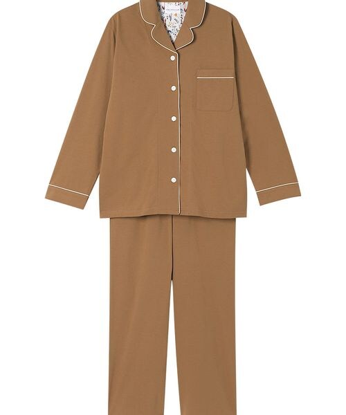 une nana cool(ウンナナクール)の「ハイゲージ天竺パジャマ /LP6411(その他・IV_アイボリー/CR_クリーム/BL_ブラック/GY_グレー/LG_チャコールグレー/PI_ピンク/RP_ロマンピンク/SP_シェルピンク/EN_エンジ/CB_シェルベージュ/BE_ベージュ/BS_サンドベージュ/DR_シナモンブラウン/BR_ブラウン/OB_ダークブラウン/OC_カカオ/YE_イエロー/KA_カラシ/GR_グリーン/OV_オリーブ/SX_サックス/GB_グレイッシュブルー/BU_ブルー/KO_ネイビー/VI_ヴァイオレット・M/L)」の14枚目の写真