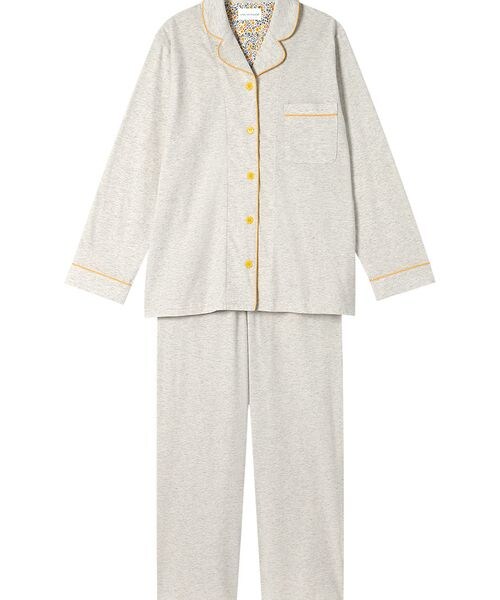 une nana cool(ウンナナクール)の「ハイゲージ天竺パジャマ /LP6411(その他・IV_アイボリー/CR_クリーム/BL_ブラック/GY_グレー/LG_チャコールグレー/PI_ピンク/RP_ロマンピンク/SP_シェルピンク/EN_エンジ/CB_シェルベージュ/BE_ベージュ/BS_サンドベージュ/DR_シナモンブラウン/BR_ブラウン/OB_ダークブラウン/OC_カカオ/YE_イエロー/KA_カラシ/GR_グリーン/OV_オリーブ/SX_サックス/GB_グレイッシュブルー/BU_ブルー/KO_ネイビー/VI_ヴァイオレット・M/L)」の4枚目の写真