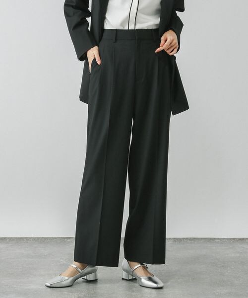 くれはページ GLOBAL WORK パンツ ウツクシルエットワイドパンツ/133599