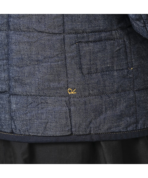 45R ４５プチデニム×厚ナイロン　スタンドブルゾン 45R（フォーティファイブアール）の「45プチデニム×厚ナイロンの