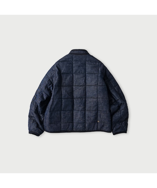 45R ４５プチデニム×厚ナイロン　スタンドブルゾン 45R（フォーティファイブアール）の「45プチデニム×厚ナイロンの