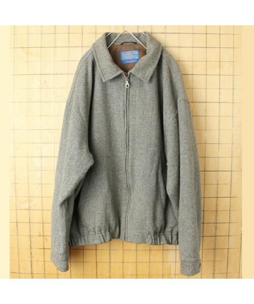 激安商品 PENDLETON（ペンドルトン）の「USA製 ジップ ヘリンボーンツイル ジャケット・アウター