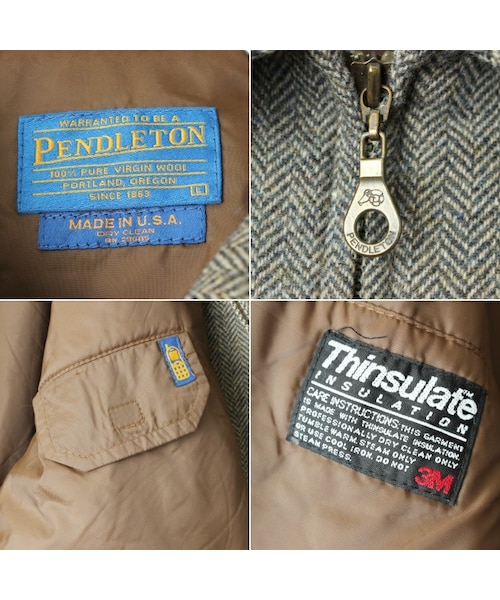 PENDLETON（ペンドルトン）の「USA製 ヘリンボーンツイル ジップ