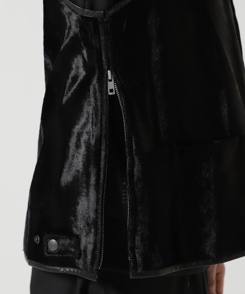 GARDEN（ガーデン）の「YOKE/ヨーク/VELVET FRONT ZIP VEST（）」 - WEAR