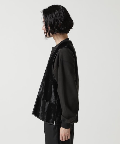 YOKE ベロアベスト GARDEN(ガーデン)の「YOKE/ヨーク/VELVET FRONT ZIP VEST