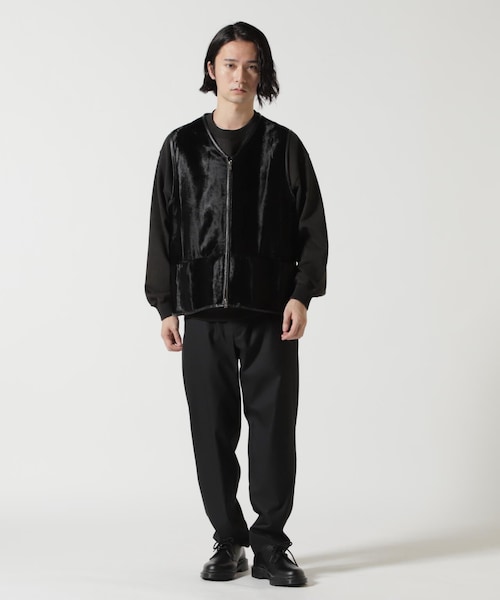 GARDEN（ガーデン）の「YOKE/ヨーク/VELVET FRONT ZIP VEST（）」 - WEAR