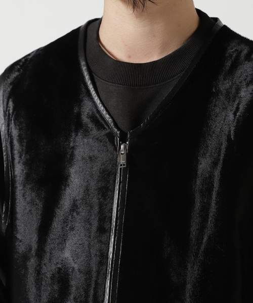 GARDEN（ガーデン）の「YOKE/ヨーク/VELVET FRONT ZIP VEST（）」 - WEAR