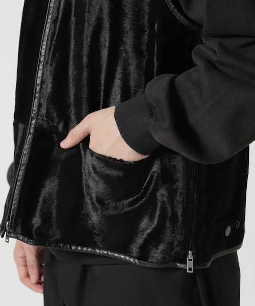 GARDEN（ガーデン）の「YOKE/ヨーク/VELVET FRONT ZIP VEST（）」 - WEAR